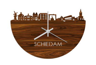 Skyline Clock Schiedam Rosewood