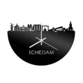 Skyline Clock Schiedam Black Glossy