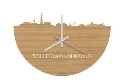 Skyline Clock Schiermonnikoog Bamboo