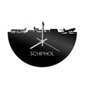 Skyline Clock Schiphol Black Glossy