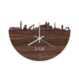 Skyline Klok Spijk-Zevenaar Noten houten cadeau decoratie relatiegeschenk van WoodWideCities