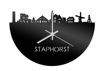 Skyline Klok Staphorst Zwart Glanzend
