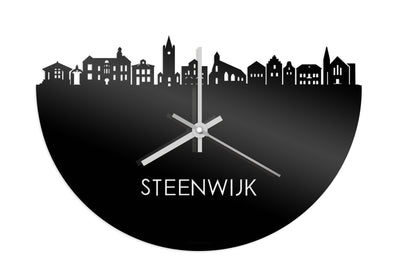 Skyline Clock Steenwijk Black Glossy