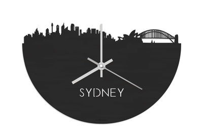 Skyline Clock Sydney Black