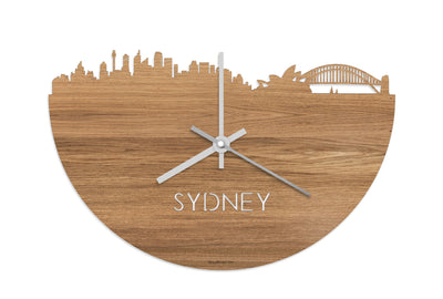 Skyline Clock Sydney Oak