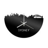 Skyline Klok Sydney Zwart Glanzend