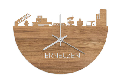 Skyline Clock Terneuzen Oak