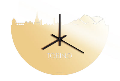 Skyline Clock Torino Gold Metallic