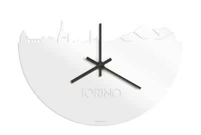 Skyline Clock Torino White Glossy