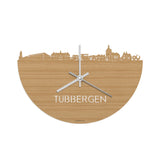 Skyline Klok Tubbergen Bamboe houten cadeau decoratie relatiegeschenk van WoodWideCities