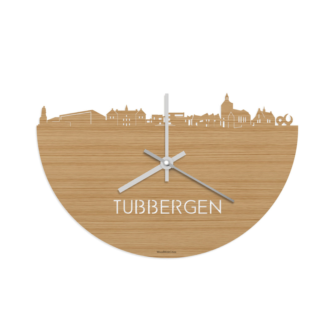 Skyline Klok Tubbergen Bamboe houten cadeau decoratie relatiegeschenk van WoodWideCities