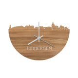 Skyline Klok Tubbergen Eiken houten cadeau decoratie relatiegeschenk van WoodWideCities