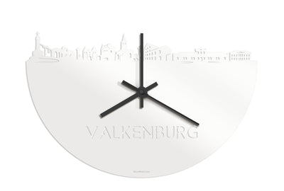 Skyline Clock Valkenburg White Glossy