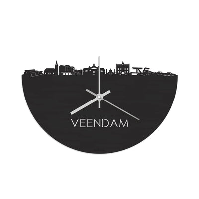 Skyline Clock Veendam Black