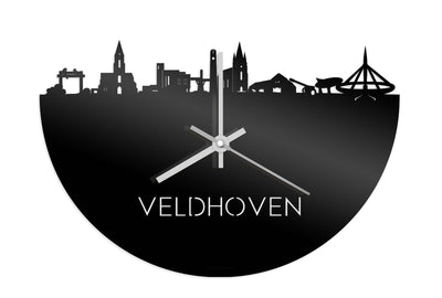 Skyline Clock Veldhoven Black Glossy