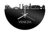 Skyline Klok Venezia Zwart Glanzend