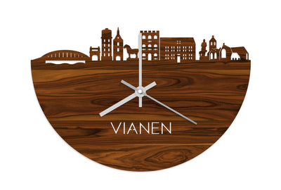 Skyline Clock Vianen Rosewood