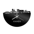 Skyline Klok Vianen Zwart Glanzend