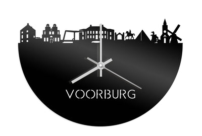 Skyline Klok Voorburg Zwart Glanzend