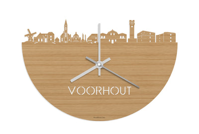 Skyline Clock Voorhout Bamboo