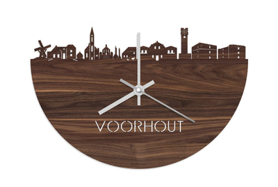 Skyline Clock Voorhout Walnut