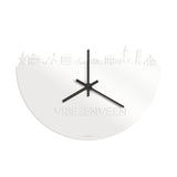 Skyline Klok Vriezenveen Wit Glanzend