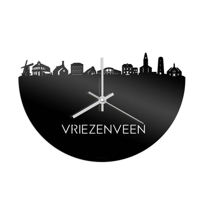 Skyline Clock Vriezenveen Black Glossy