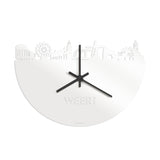 Skyline Klok Weert Wit Glanzend