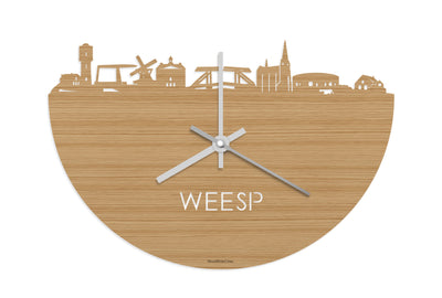 Skyline Clock Weesp Bamboo