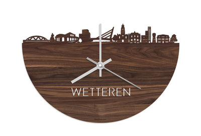 Skyline Clock Wetteren Walnut