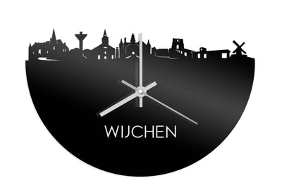 Skyline Clock Wijchen Black Glossy