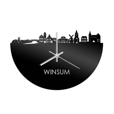 Skyline Clock Winsum Black Glossy