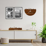 Skyline Klok Winterswijk Palissander houten cadeau wanddecoratie relatiegeschenk van WoodWideCities