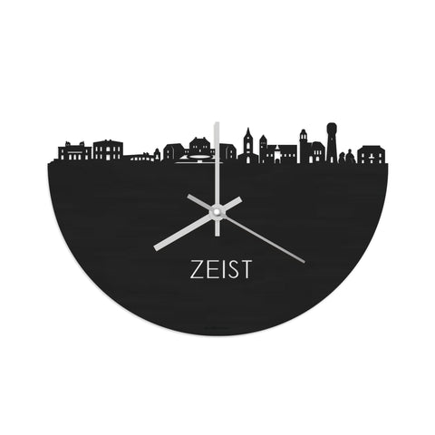 Skyline Klok Zeist Black Zwart houten cadeau wanddecoratie relatiegeschenk van WoodWideCities