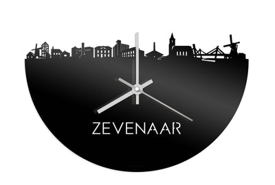 Skyline Klok Zevenaar Zwart Glanzend