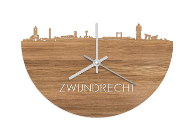 Skyline Clock Zwijndrecht Oak