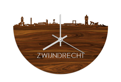 Skyline Clock Zwijndrecht Rosewood