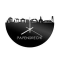 Skyline Klok Papendrecht Zwart Glanzend