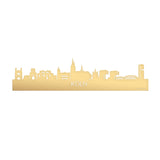 Skyline Köln Metallic Goud gerecycled kunststof cadeau decoratie relatiegeschenk van WoodWideCities