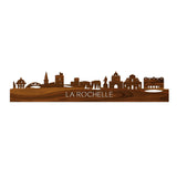 Skyline La Rochelle Palissander houten cadeau decoratie relatiegeschenk van WoodWideCities