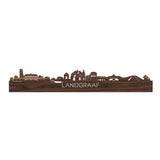 Skyline Landgraaf Noten houten cadeau decoratie relatiegeschenk van WoodWideCities