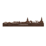 Skyline Leimuiden Noten houten cadeau decoratie relatiegeschenk van WoodWideCities