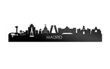 Skyline Madrid Zwart Glanzend