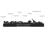 Skyline Magneet Nieuw-Vennep houten cadeau decoratie relatiegeschenk van WoodWideCities