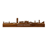 Skyline Manchester Palissander houten cadeau decoratie relatiegeschenk van WoodWideCities