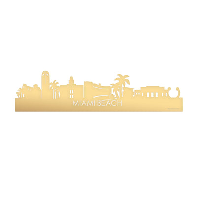 Skyline Miami Beach Gold Metallic