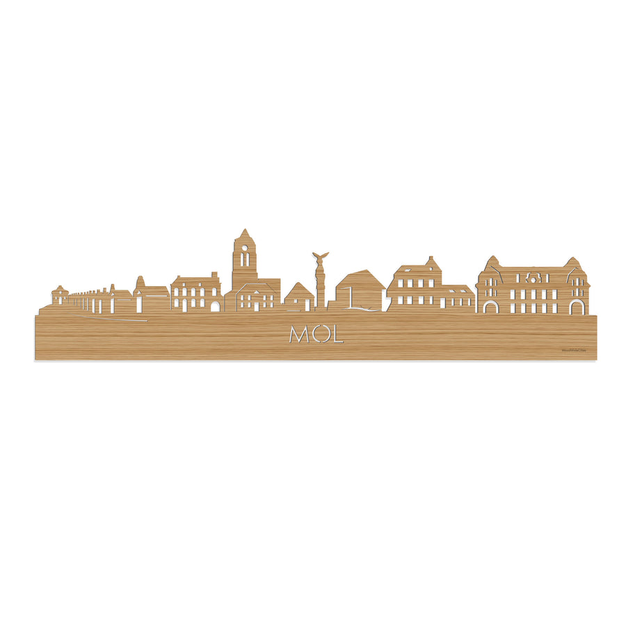 Skyline Mol Bamboe houten cadeau decoratie relatiegeschenk van WoodWideCities