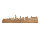 Skyline Mol Eiken houten cadeau decoratie relatiegeschenk van WoodWideCities
