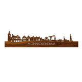 Skyline Monnickendam Palissander houten cadeau decoratie relatiegeschenk van WoodWideCities