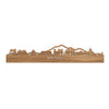 Skyline Napoli Eiken houten cadeau decoratie relatiegeschenk van WoodWideCities